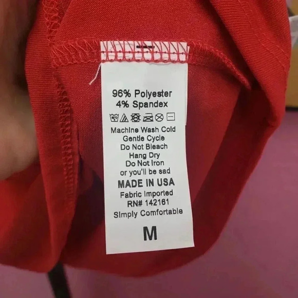 Lularoe Tank Top Medium Red - Picture 4 of 5